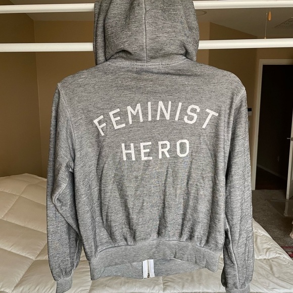 Wildfox Feminist Hero Zip Up Hoodie - Picture 1 of 8